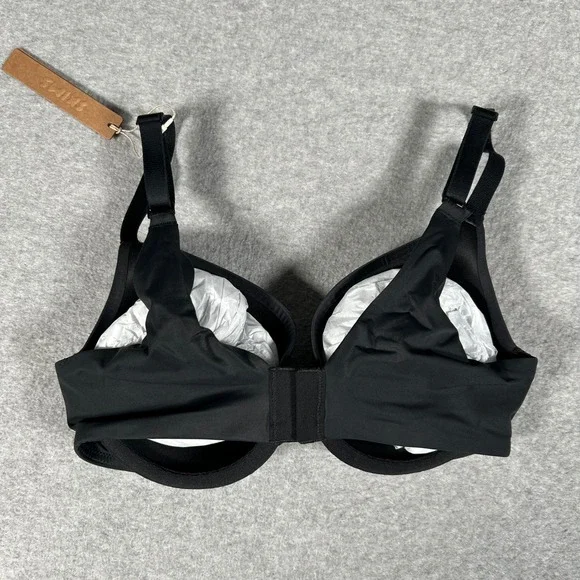 SKIMS Smoothing Intimates Full Coverage Lightly‎ Lined Bra Onyx Black Size 32C - Picture 3 of 6